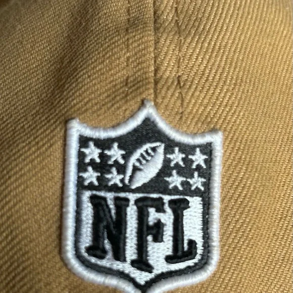 SAN FRANCISCO 49ERS 2-TONE COLOR PACK 59FIFTY FITTED HAT Tan/Black fitted 7 1/8 - Picture 3 of 5